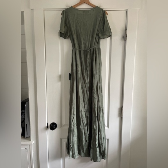 Lulus Much Obliged Olive Green Maxi Dress - S - Picture 8 of 8